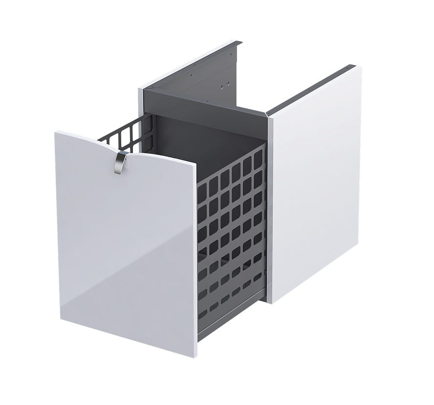 Dulap cabinet Oristo Siena, 40 x 45 x 50 cm, sertar, lucios, alb, 45-SN1S-40-1