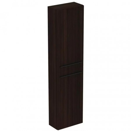 Dulap inalt suspendat Ideal Standard i.life S finisaj stejar cafeniu 40 cm 2 usi