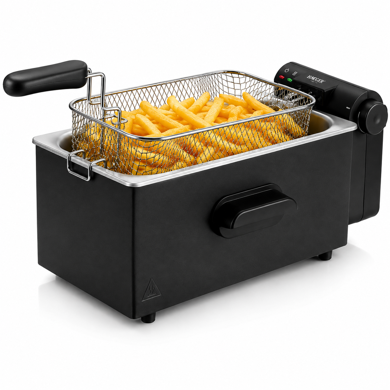 Friteuza Electrica Haeger Dark Deep 3L 2000W Negru