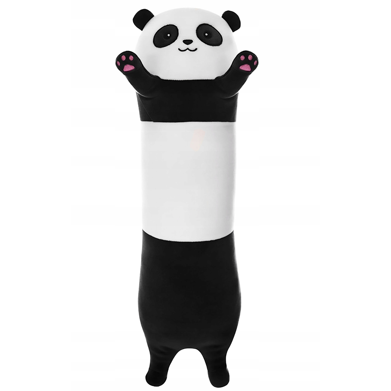 Jucarie de plus Panda urias 70 cm, multifunctionala 2 in 1, perna moale pentru imbratisat si relaxare, umplutura pufoasa din poliester, ideala pentru