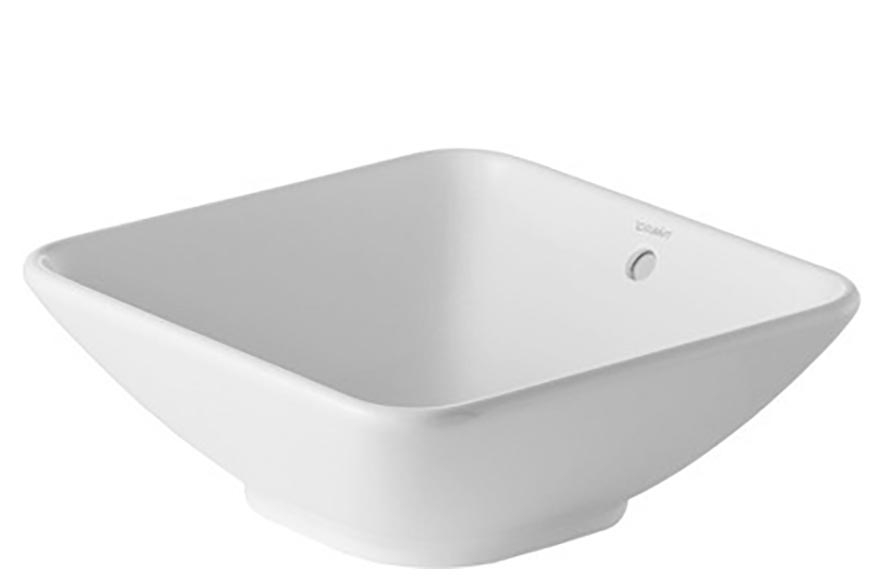 Lavoar Duravit 0333420000, Bacino, montaj pe blat, nr orificii baterie fara, preaplin, zona montaj interior, alb