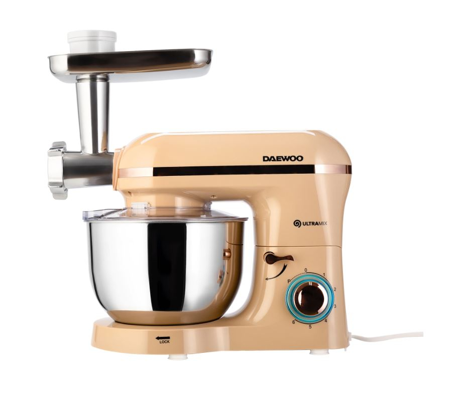 Mixer cu Daewoo DHM200MGC, bol, tip mixer mixer cu bol, putere w 2000, capacitate bol principal l 5.5, crem