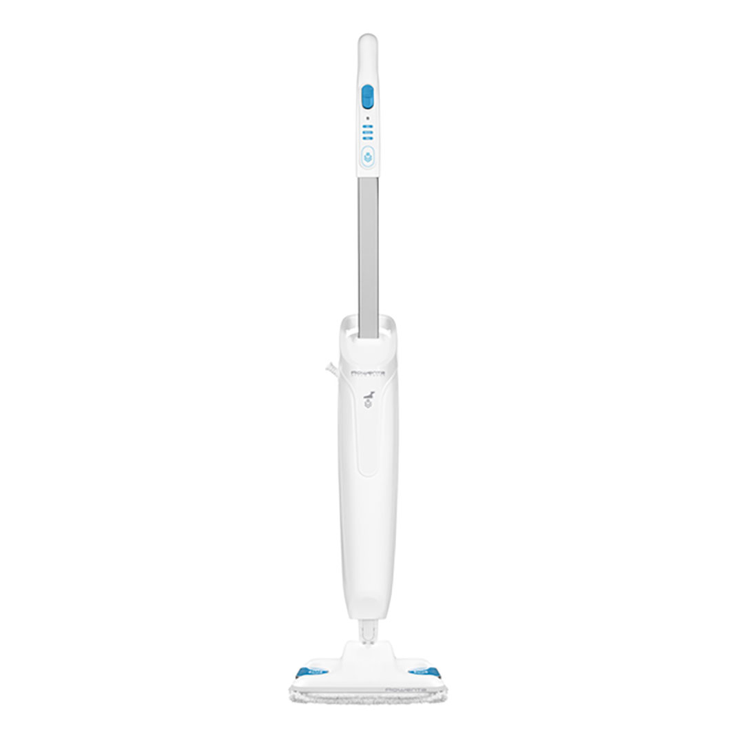 Mop cu abur Rowenta Steam Power RY6537WI, 1200W, 0.6L, filtru anticalcar, 3 setari de reglaj al aburului, alb albastru