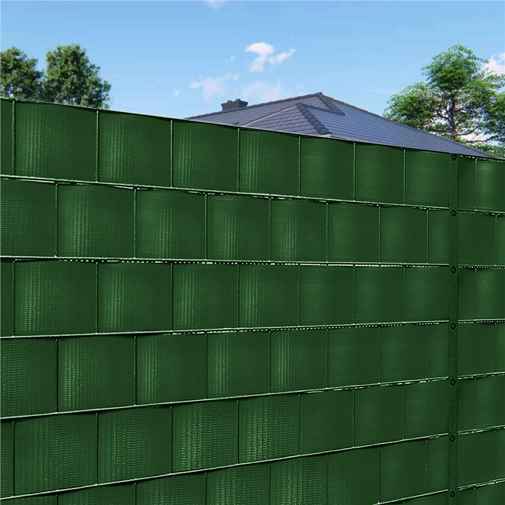 Panou de gard pentru intimitate in gradina, PVC, 35 x 0.19 m, verde