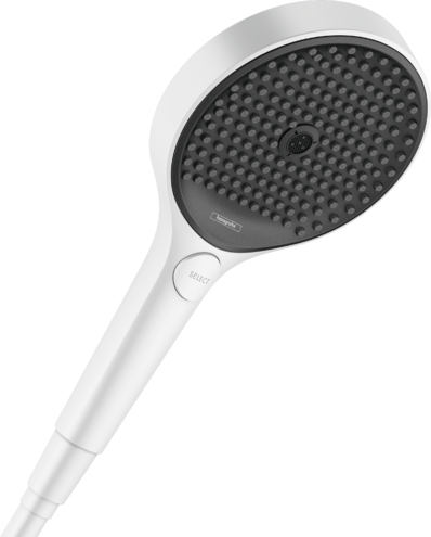 Para de dus Hansgrohe Rainfinity 130 alb mat 3 tipuri de jet - Imagine 1