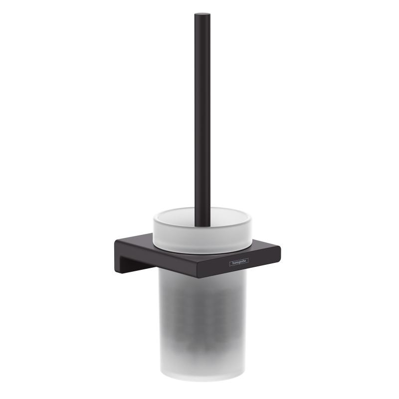 Perie WC Hansgrohe AddStoris negru mat - Imagine 1