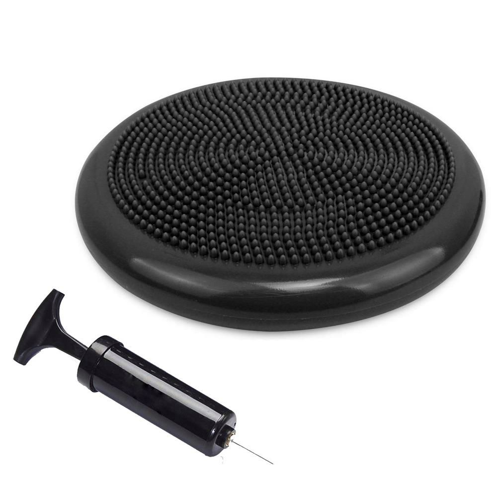 Perna fitness pentru echilibru, diametru 34cm, pompa inclusa, neagra Brius 