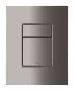 Placa de actionare WC Grohe Skate Cosmopolitan 38732A00, dubla spalare, reversibila, 156 x 197 mm, lucios, grafit