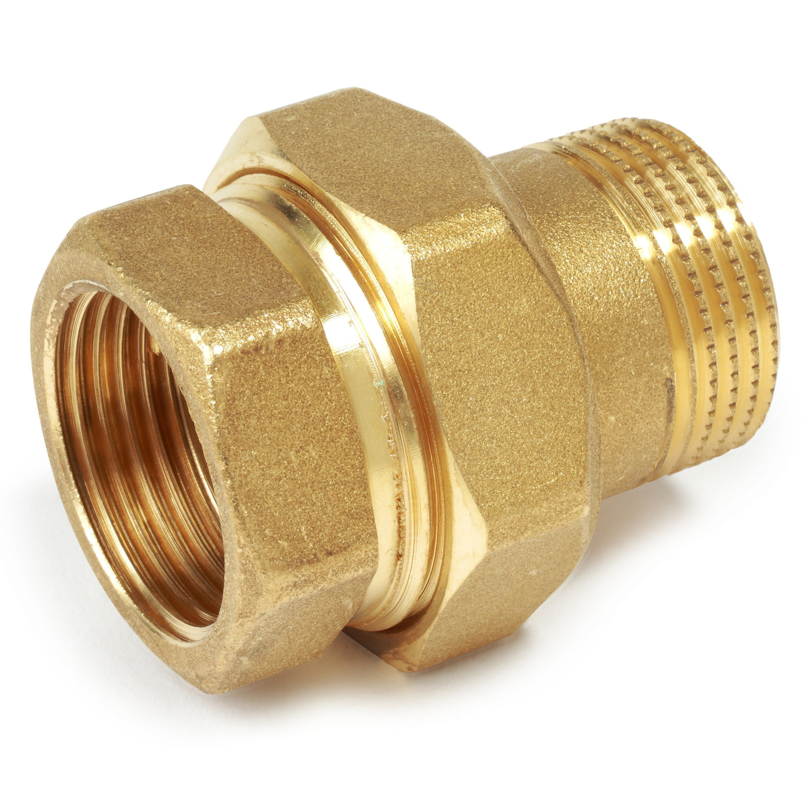 Racord olandez drept Giacomini R18SPY005, alama, filet interior-exterior 1  , racord 3 piese pentru instalatii HVAC si apa potabila