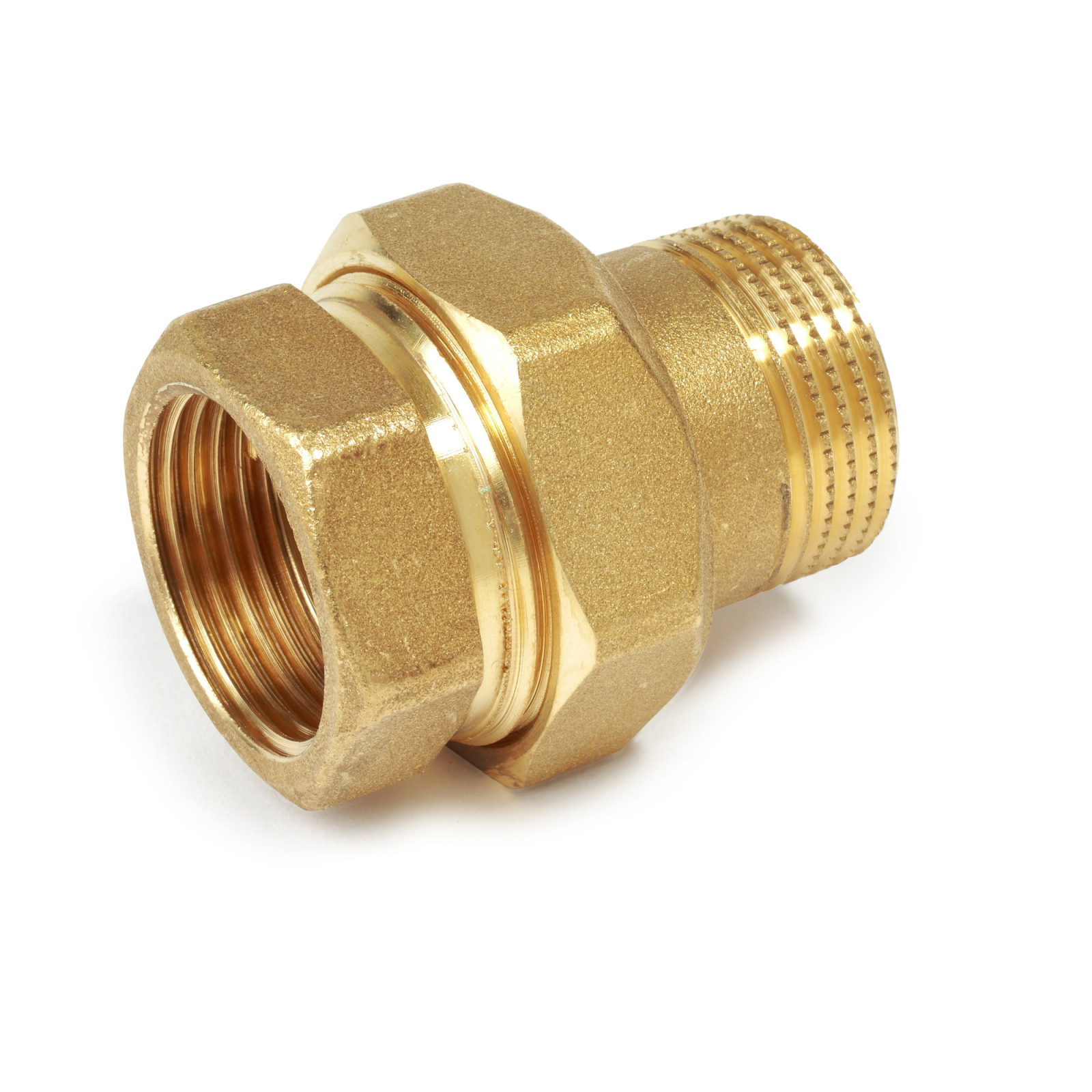 Racord olandez drept Giacomini R18SPY008, alama, filet interior-exterior 2 , racord 3 piese pentru instalatii HVAC si apa potabila