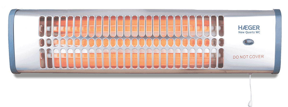 Radiator de baie HAEGER New Quartz, Putere 1200 W, Elemente cu quartz, 2 trepte 600 1200 W, Montare pe perete, Inclinare pana la 55