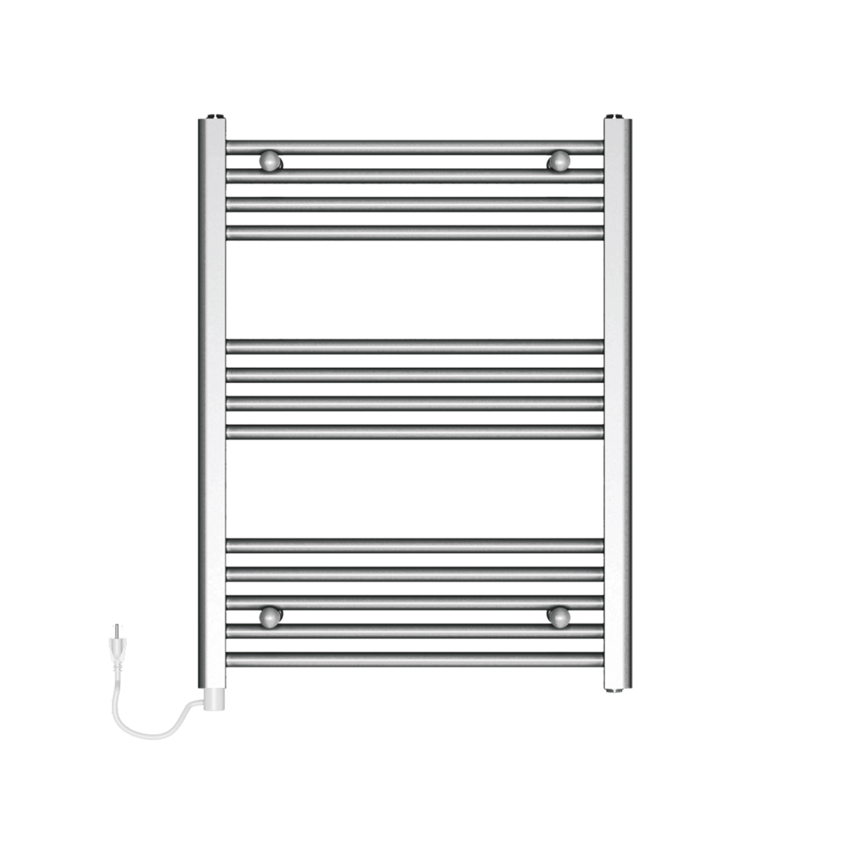 Radiator electric de baie portprosop HAEGER FAMILY WARM, Dimensiuni 80x60 cm, Putere 300 W, 13 bare de incalzire, Incalzire cu lichid termic, Cromat