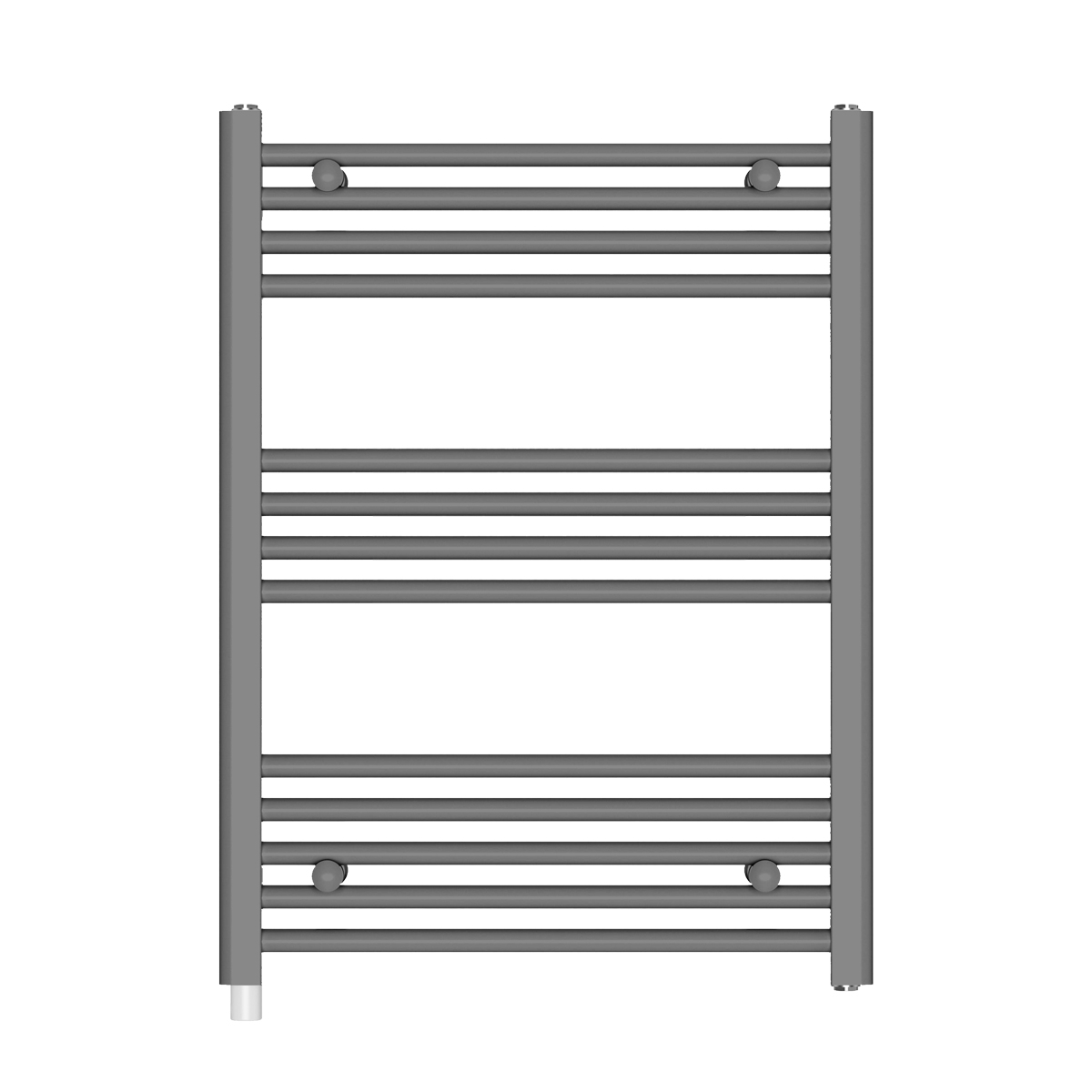 Radiator electric de baie portprosop HAEGER FAMILY WARM, Dimensiuni 80x60 cm, Putere 300 W, 13 bare de incalzire, Incalzire cu lichid termic, Gri