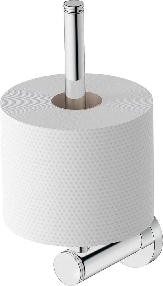 Rezerva hartie Duravit 0099151000, igienica D-Code, tip instalare pe perete, numar orificii instalare 2, crom