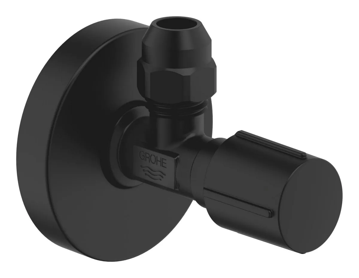 Robinet ventil Grohe 22074KF0, 1 2   x 3 8  , 1 iesire, negru, compensare, ornament, mat, negru