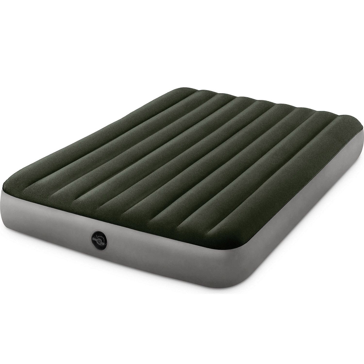 Saltea gonflabila intex prestige dura-beam queen pompa inclusa, 152x203x25 cm, confort, verde Brius 