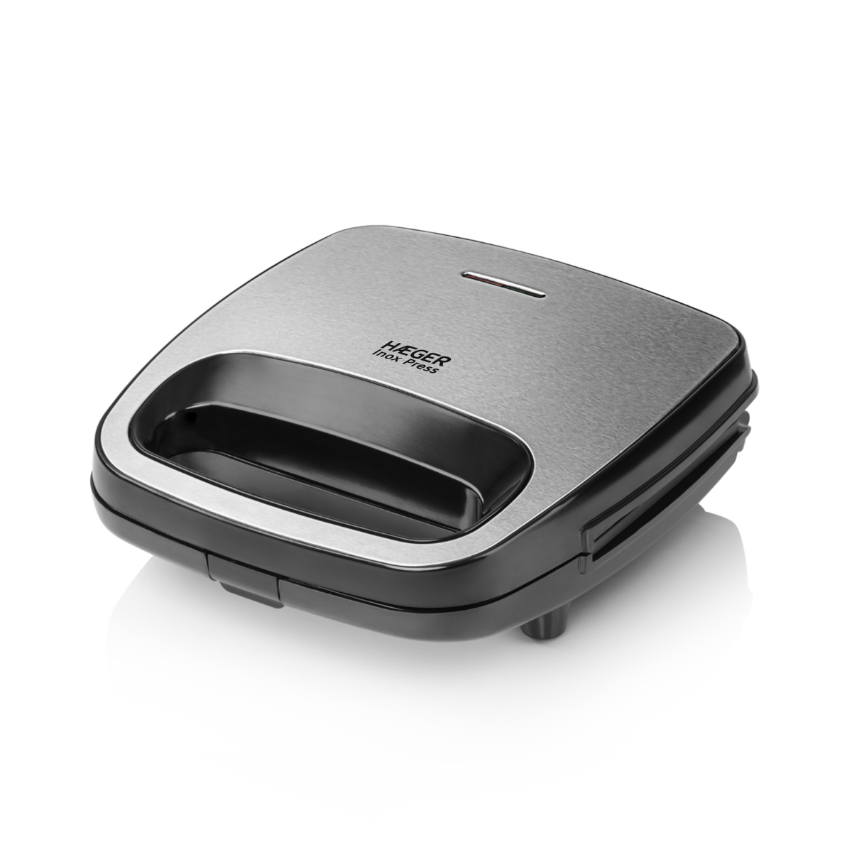 Sandwich maker HAEGER cu 1 plita grill, Plita antiaderenta, Indicator luminos, Maner termoizolant