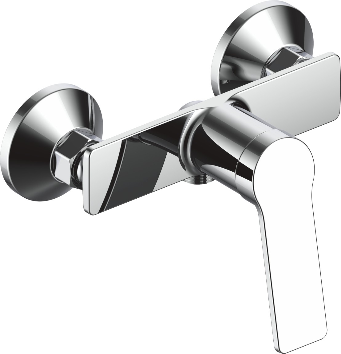 Set baterie Lavoar + Dus La Brocca ROMA, Monocomanda, Design slim, Economie de apa, Silentioasa, Usor de curatat si instalat, alama sanitara, Finisaj crom [2]