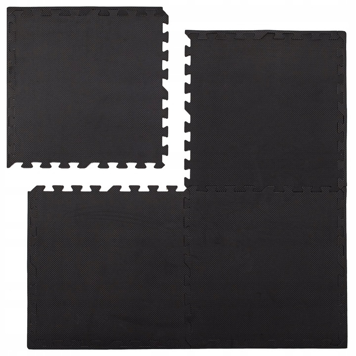 Set covoras de protectie saltea de antrenament, tip puzzle, 4 bucati de 60x60cm, 12mm
