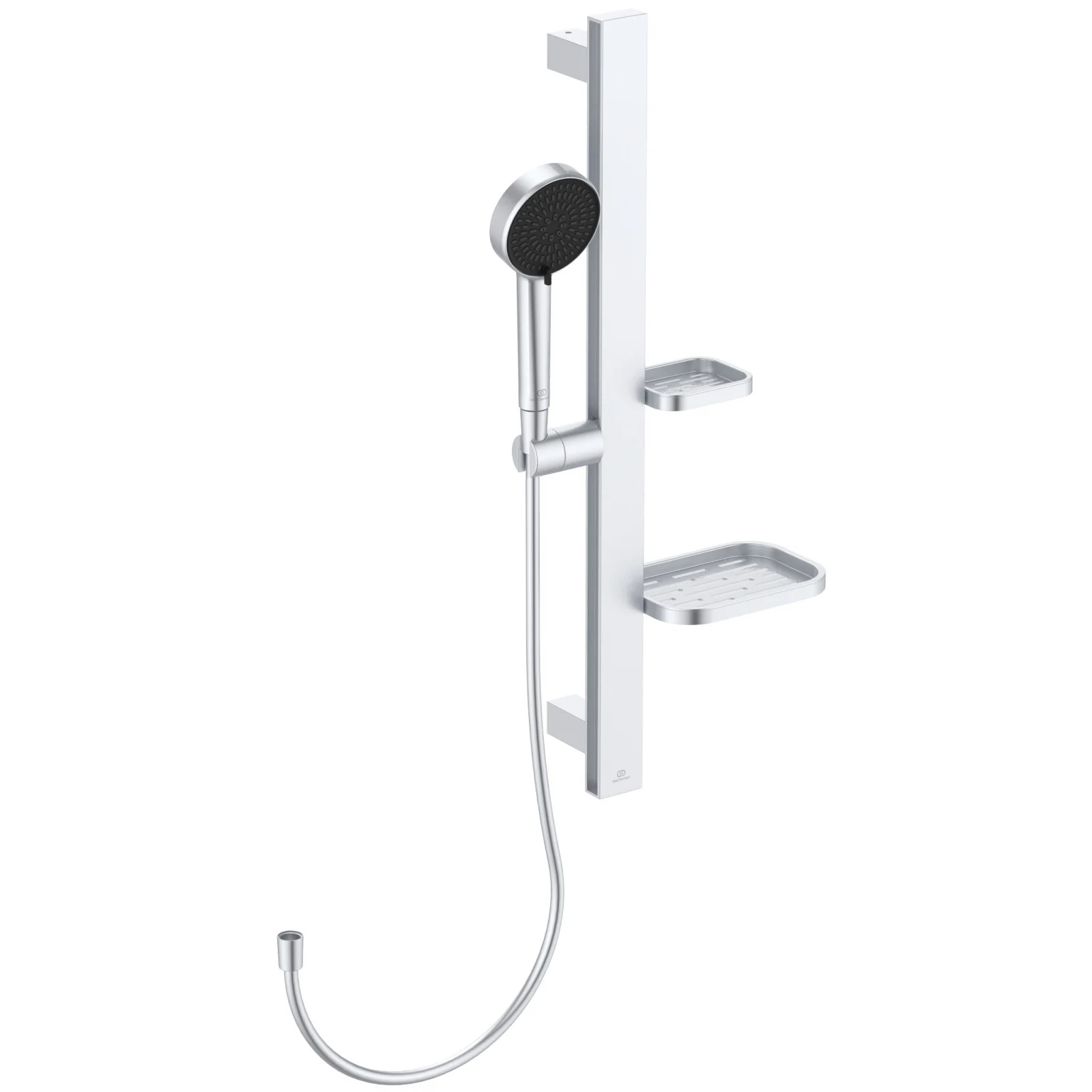 Set de dus cu bara 60 cm Ideal Standard Alu+ argintiu mat 2 functii din aluminiu