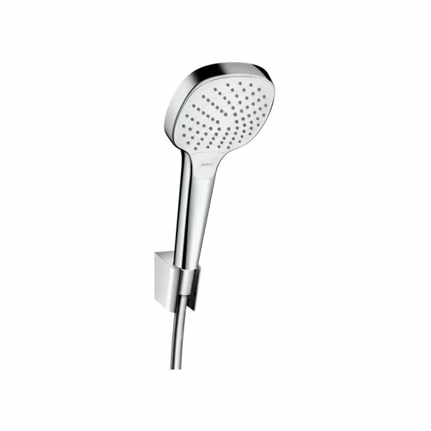 Set de dus Hansgrohe Croma Select E Vario cu porter crom - alb