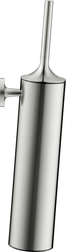 Set perie WC Duravit 0099467000, Perie Starck T, numar orificii instalare 2, tip instalare pe perete, otel satinat