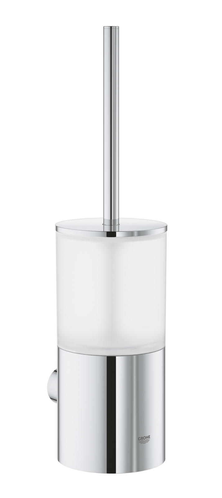Set perie WC Grohe 40314003, Atrio, tip instalare pe perete, elemente fixare ascunse, numar orificii instalare 2, crom