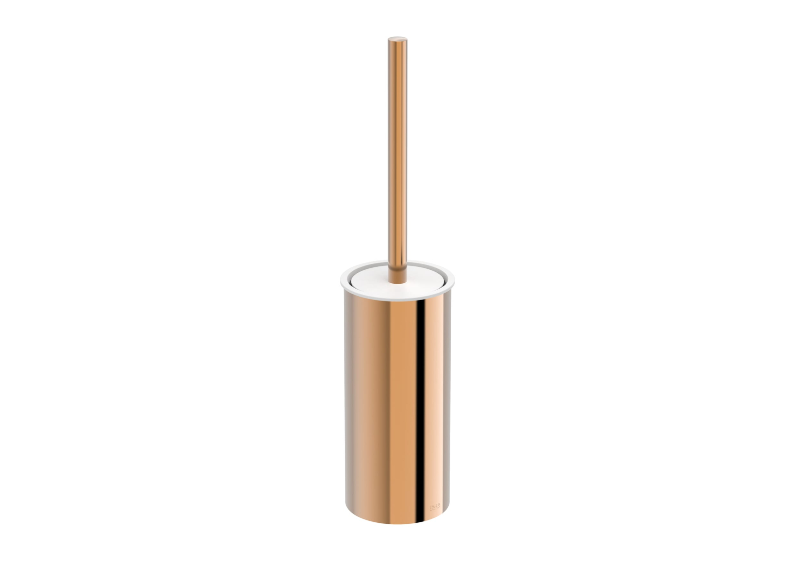 Set perie WC Roca A817038RG0, Perie Tempo, tip instalare pe podea, elemente fixare ascunse, seria Tempo, cupru