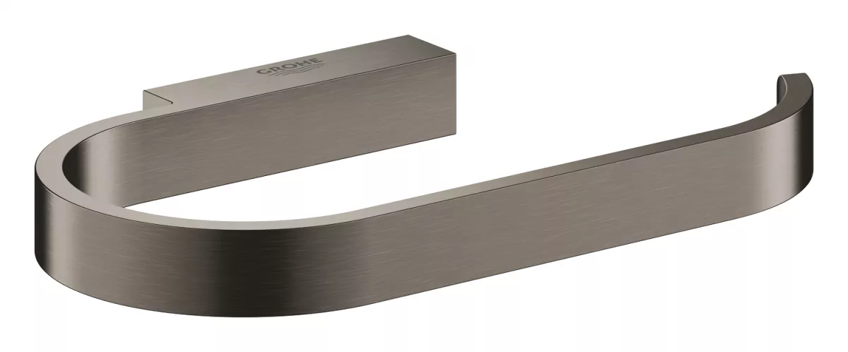 Suport hartie igienica Grohe Selection 41068AL0, 1 rola, montare pe perete, fixare ascunsa, mat, grafit