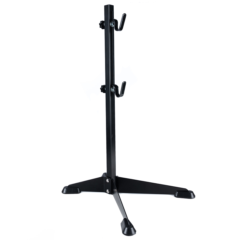 Suport service biciclete inaltime reglabila otel cauciuc, maxim 30 kg, stabil, negru Brius 