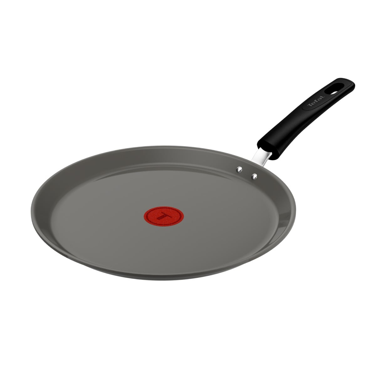 Tigaie pentru clatite Tefal Renewal Ceramic G0173902, 28 cm, invelis ceramic antiaderent Inoceram, Thermo-Signal , inductie, gri
