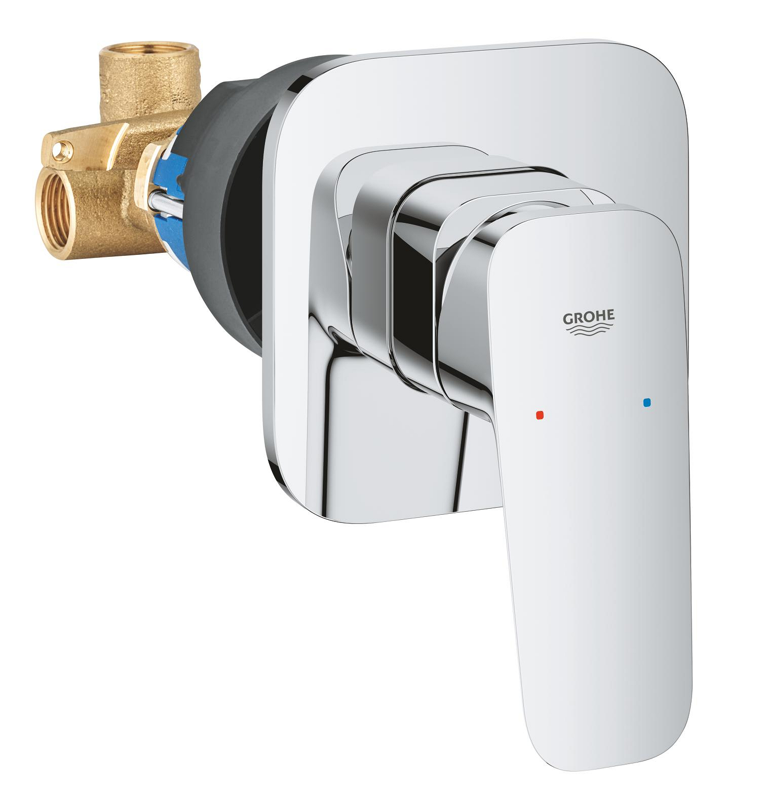 Unitate comanda Grohe 1017750000, Cubeo, tip incastrare incastrat, tip comanda monocomanda, dimensiune racord 1 2, crom