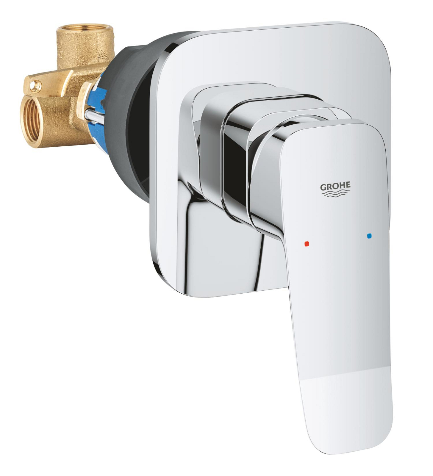 Unitate comanda Grohe 1018910000, Dice, tip incastrare incastrat, tip comanda monocomanda, dimensiune racord 1 2, crom
