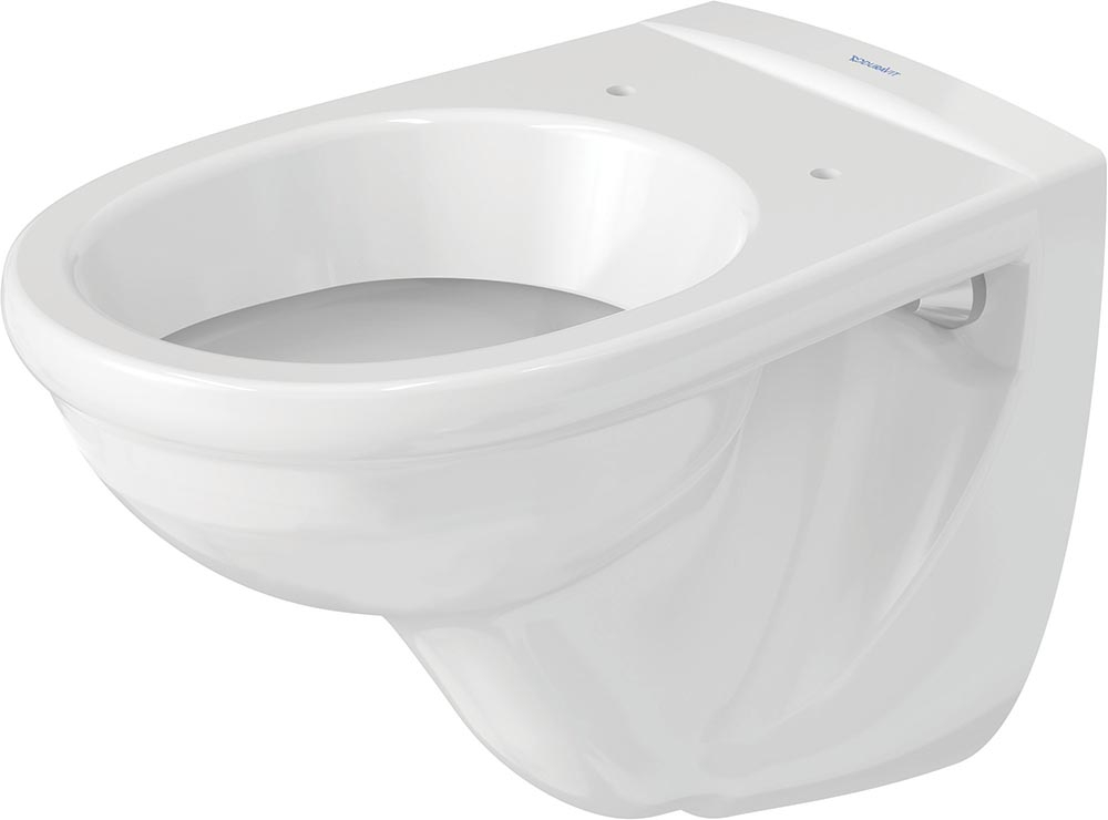 Vas WC Duravit 0184090000, D-Code, montaj suspendat, tip clatire jet de apa, tip evacuare orizontala, alb