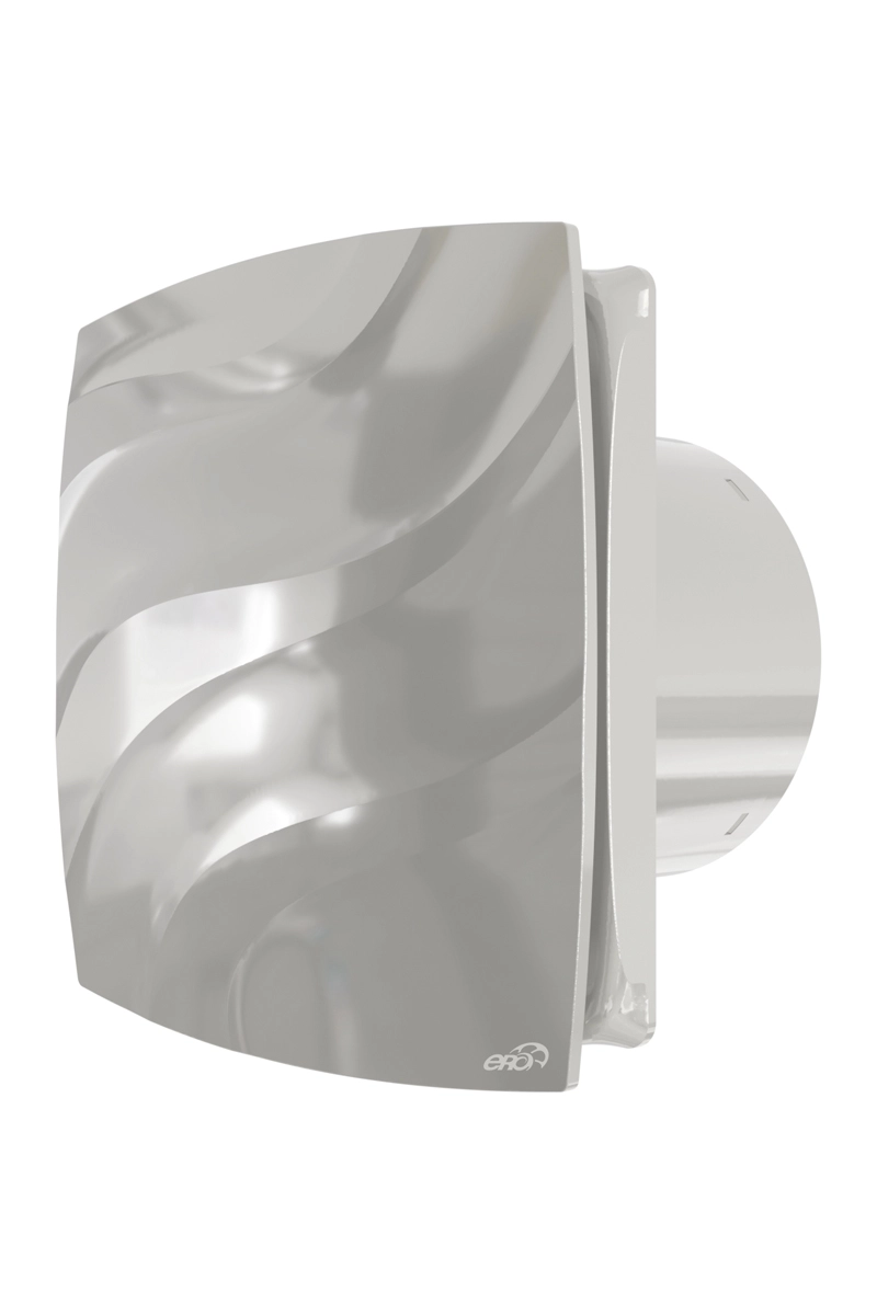 Ventilator de perete VentEurope STREAM120GC, patrat, diametru 120 mm, debit 140 mc h, 16W, IP24, silentios, economic, Alb