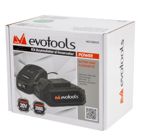Kit Acumulator si Incarcator MAX 20V POWER Evotools. [2]