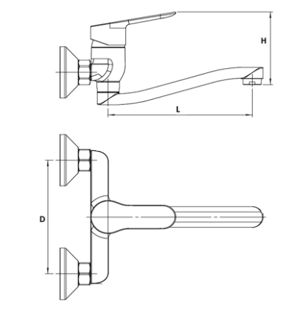 Baterie Lavoar 2025 Evosanitary / L[mm]: 98; Hlev[mm]: 90; Hu[mm]: 96 [3]