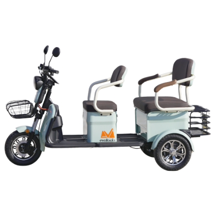 Triciclu Electric Persoane Bancheta Dubla Scorilo TRP1200 / C: Verde [2]