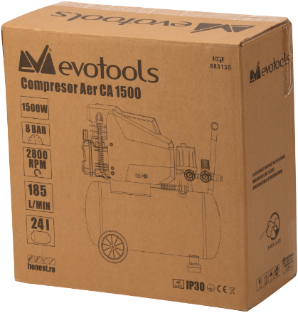 Compresor Aer CA1500 Evotools / P[W]: 1500; V[l]: 24; P[bar]: 8 [2]