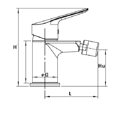 Baterie Bideu 2025 Evosanitary / L[mm]: 131; Hlev[mm]: 89; Hu[mm]: 61 [4]