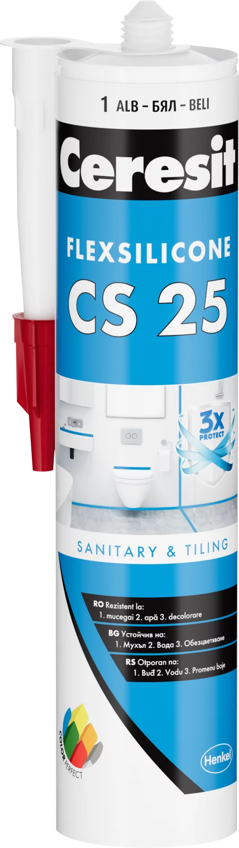 Adezivi - CERESIT CS 25 SILICON SANITAR