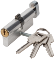 Accesorii pentru uși și ferestre - Cilindru 3 Chei Evotools / L[mm]: 68; T: Centrat; d[mm]: 34+34; C: Argintiu