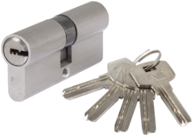 Accesorii pentru uși și ferestre - Cilindru Alama Amprenta EvoTools / L[mm]: 90; T: Centrat; d[mm]: 45+45; C: Alama