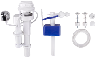 Robineți baterii și racorduri - Mecanism WC Pneumatic cu Robinet Flotor si Intrare Laterala / D[inch]: 3/8