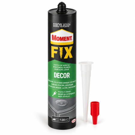 Spumă poliuretanică - Moment Fix Decor, interior, alb, 380 g