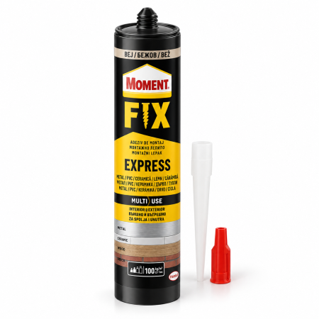 Spumă poliuretanică - Moment Fix Express, impermeabil, interior / exterior,  375 g