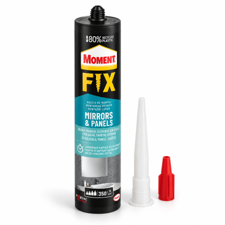 Spumă poliuretanică - Moment Fix Mirrors & Panels, impermeabil, interior / exterior, 400 g