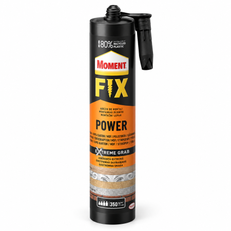 Spumă poliuretanică - Moment Fix Power, interior, alb, 385 g