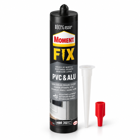 Spumă poliuretanică - Moment Fix PVC & Alu, impermeabil, interior / exterior, 400 g