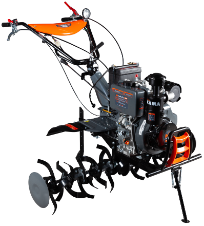 Utilaje pentru săpat și arat - Motocultor TDK1100 Diesel KAMA Pornire Electrica cu Roti de Transport EvoTools +Plus / P[CP]: 11